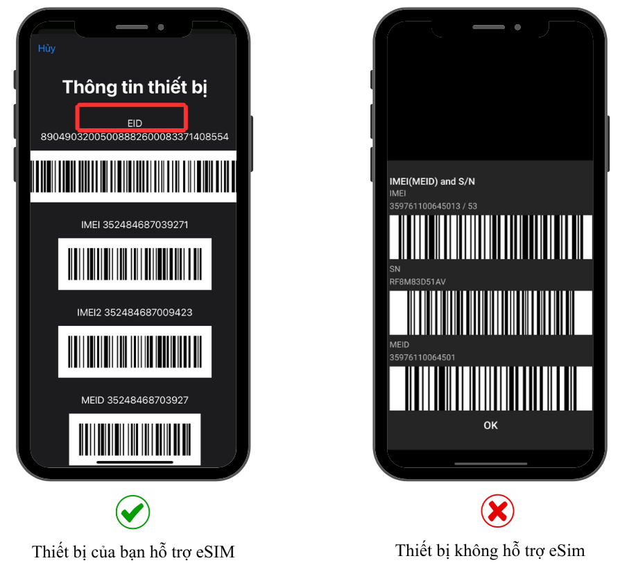 Kiểm tra EID trên iPhone